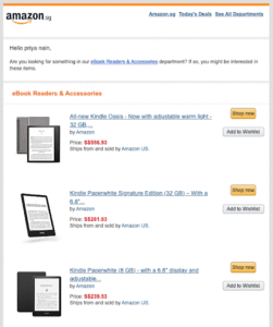 Amazon Email Notification